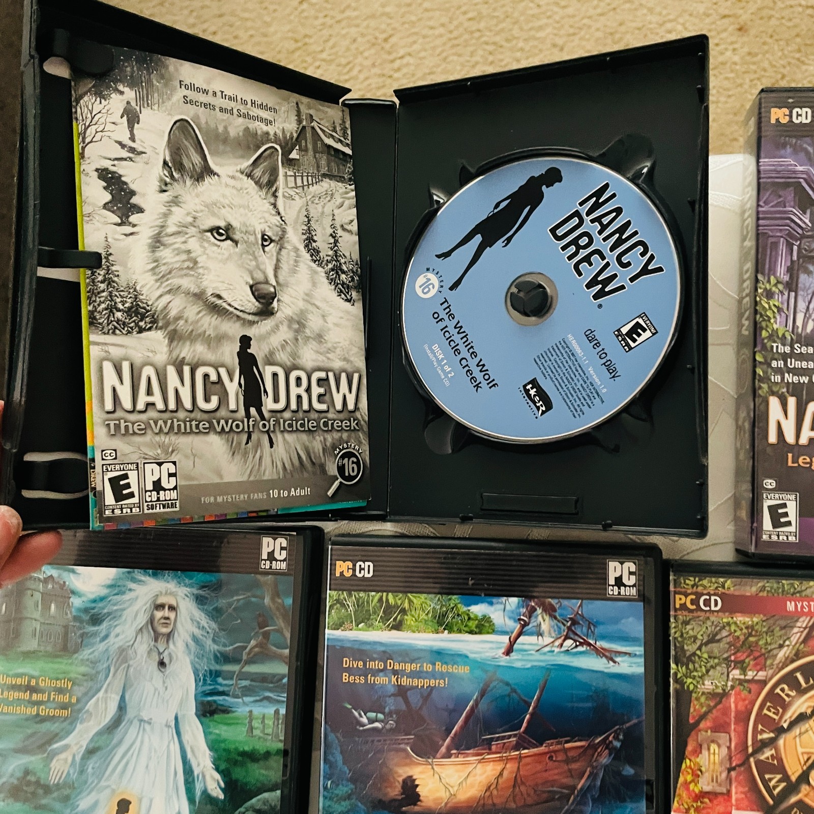 13 Pc Nancy Drew PC Game Lot HER Interactive White Wolf To Ghost Thornton Hall