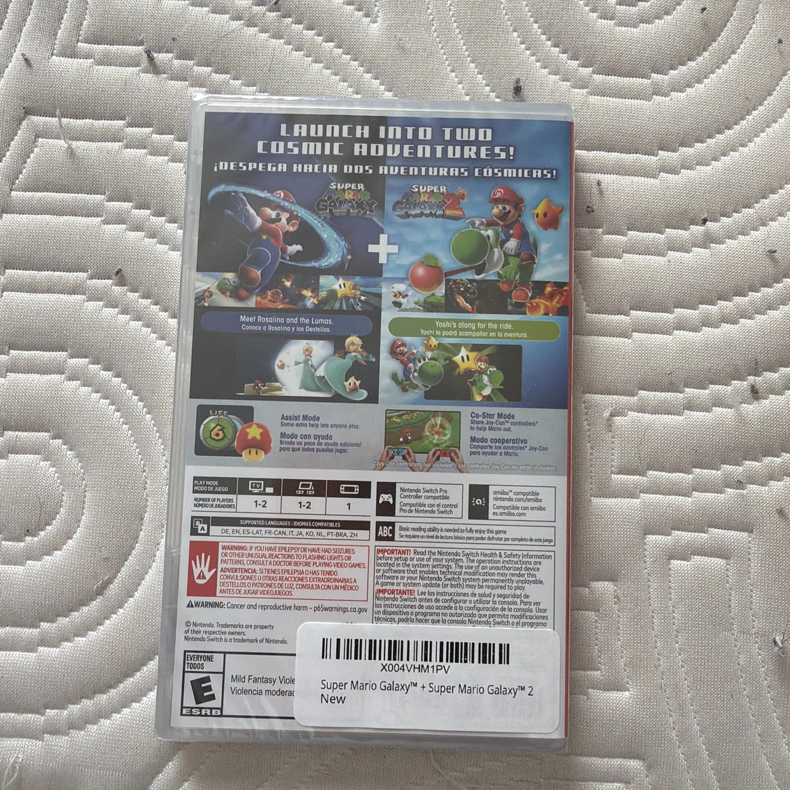 Super Mario Galaxy + Super Mario Galaxy 2 – Nintendo Switch new in plastic