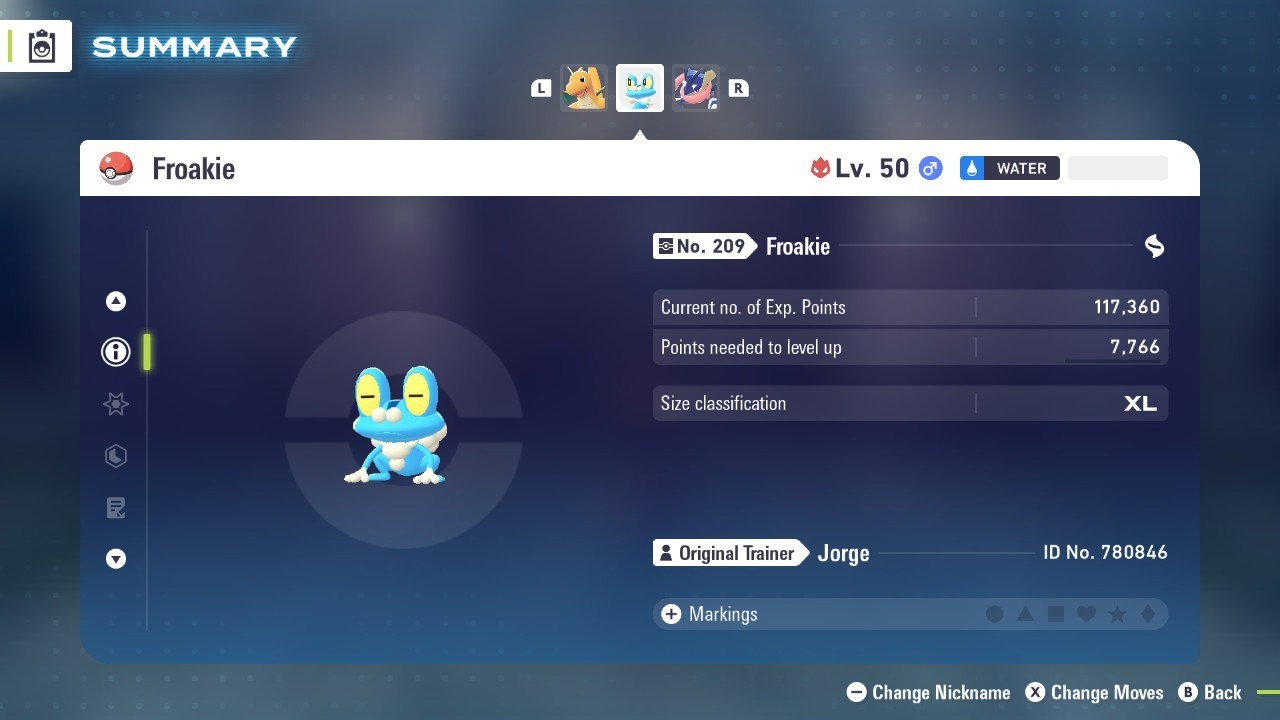 Pokemon Legends ZA 💥 6IV Normal Alpha Froakie💥Fast 🚀Masterball Held