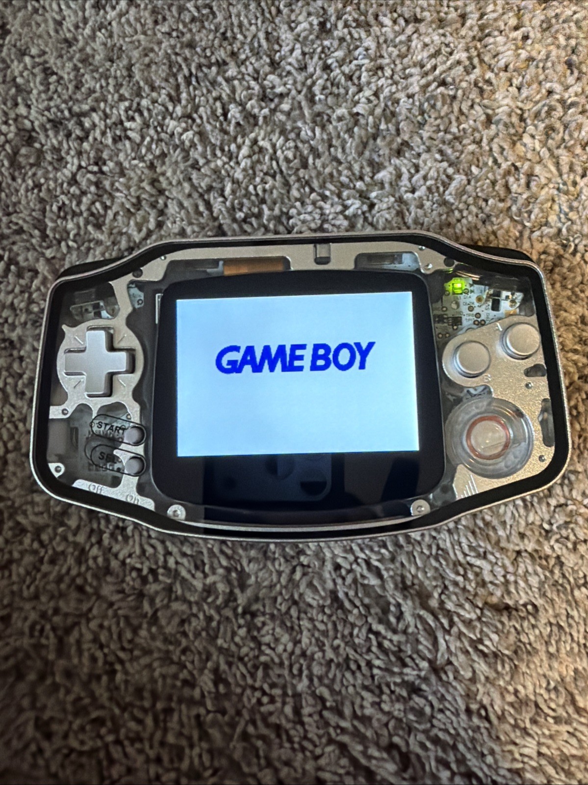 Nintendo Game Boy Advance Boxy Pixel Custom Aluminum IPS with USB-C Charging