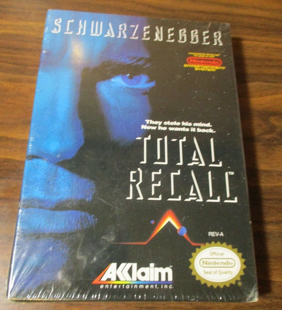 Total Recall (Nintendo NES, 1990) H-Seam Sealed NOS NIB