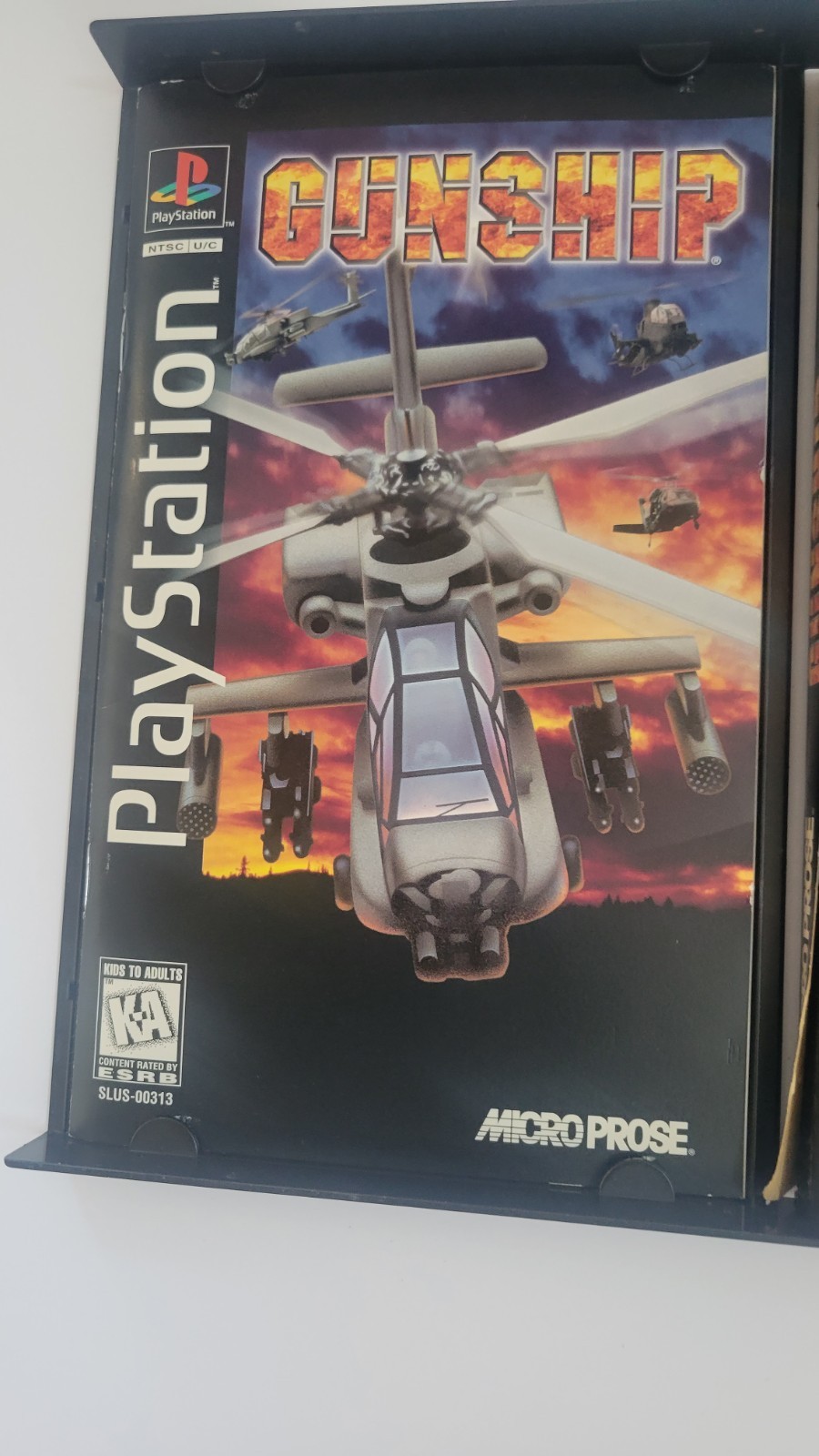 Gunship (Sony PlayStation 1 PS1) Long Box – Complete – Authentic – Clean