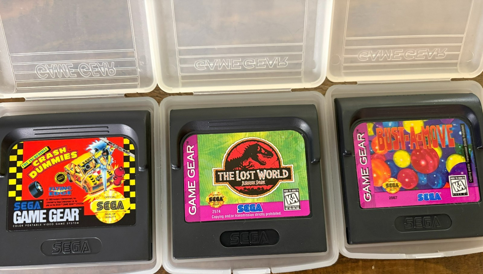 Set of 3 Popular Sega Game Gear DS43