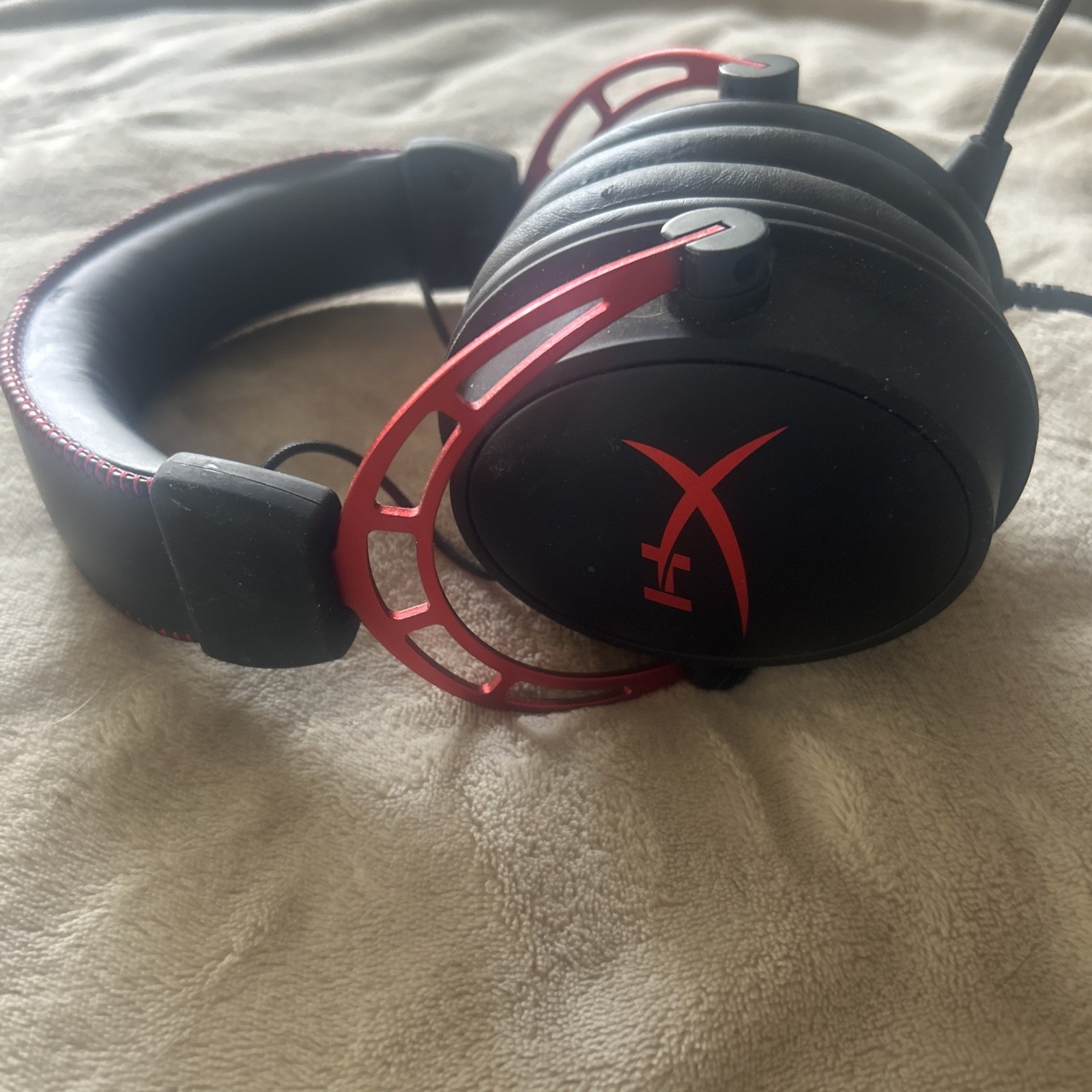 HyperX Cloud Alpha Gaming Headset Red- Preowned Audio Cable
