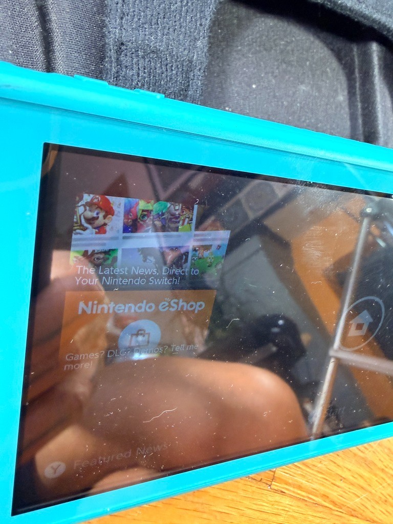 Nintendo Switch Lite Turquoise Blue w/ Carrying Case – Works Great