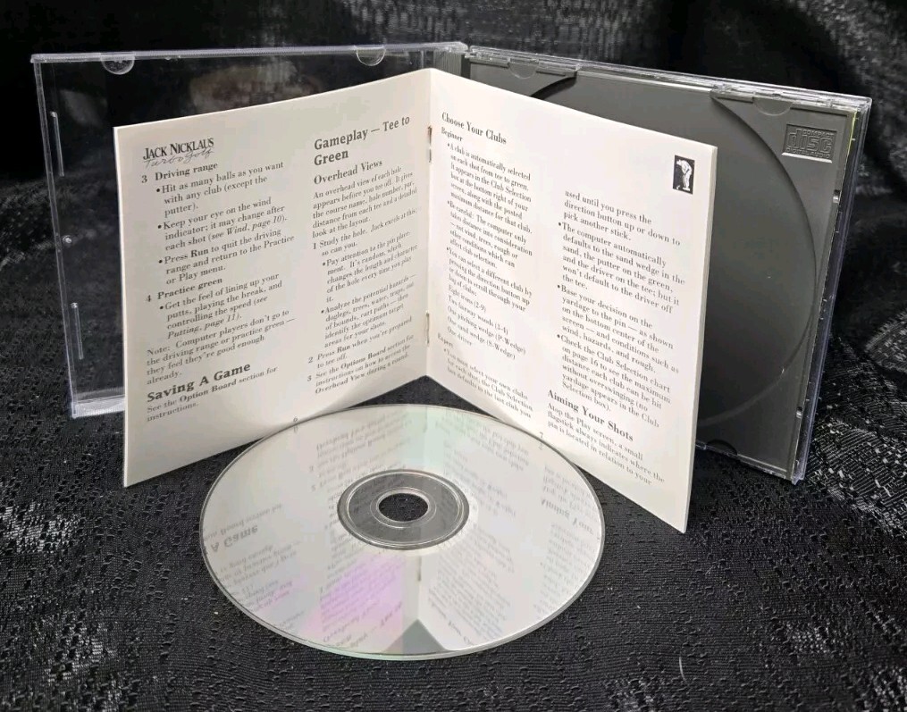 Jack Nicklaus Turbo Golf 1990 TurboGrafx CD TurboDuo