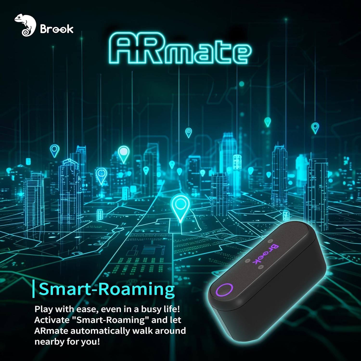 Brook AR Mate Auto Catcher Pokemon GO Catcher iOS and Smart Roam AR Game Device