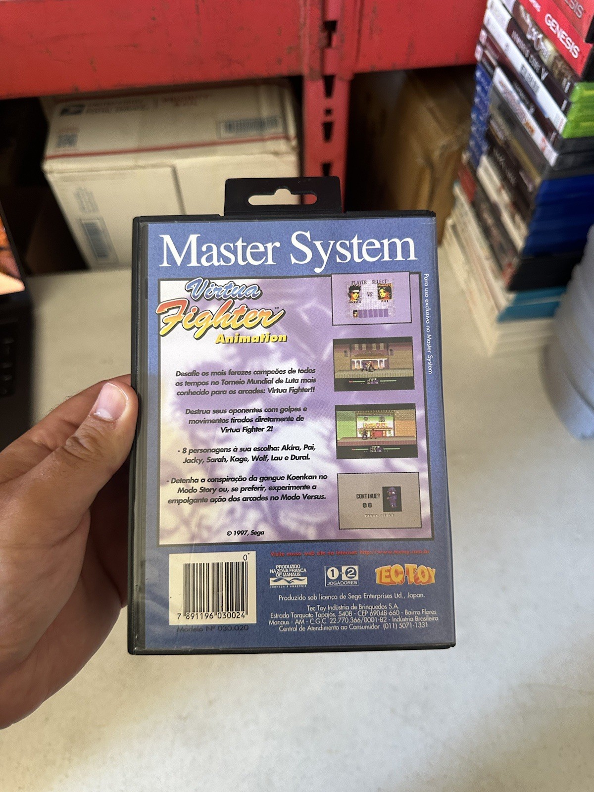 Virtua Fighter Animation – Sega Master System Tectoy Tec Toy Brazil – Exclusive