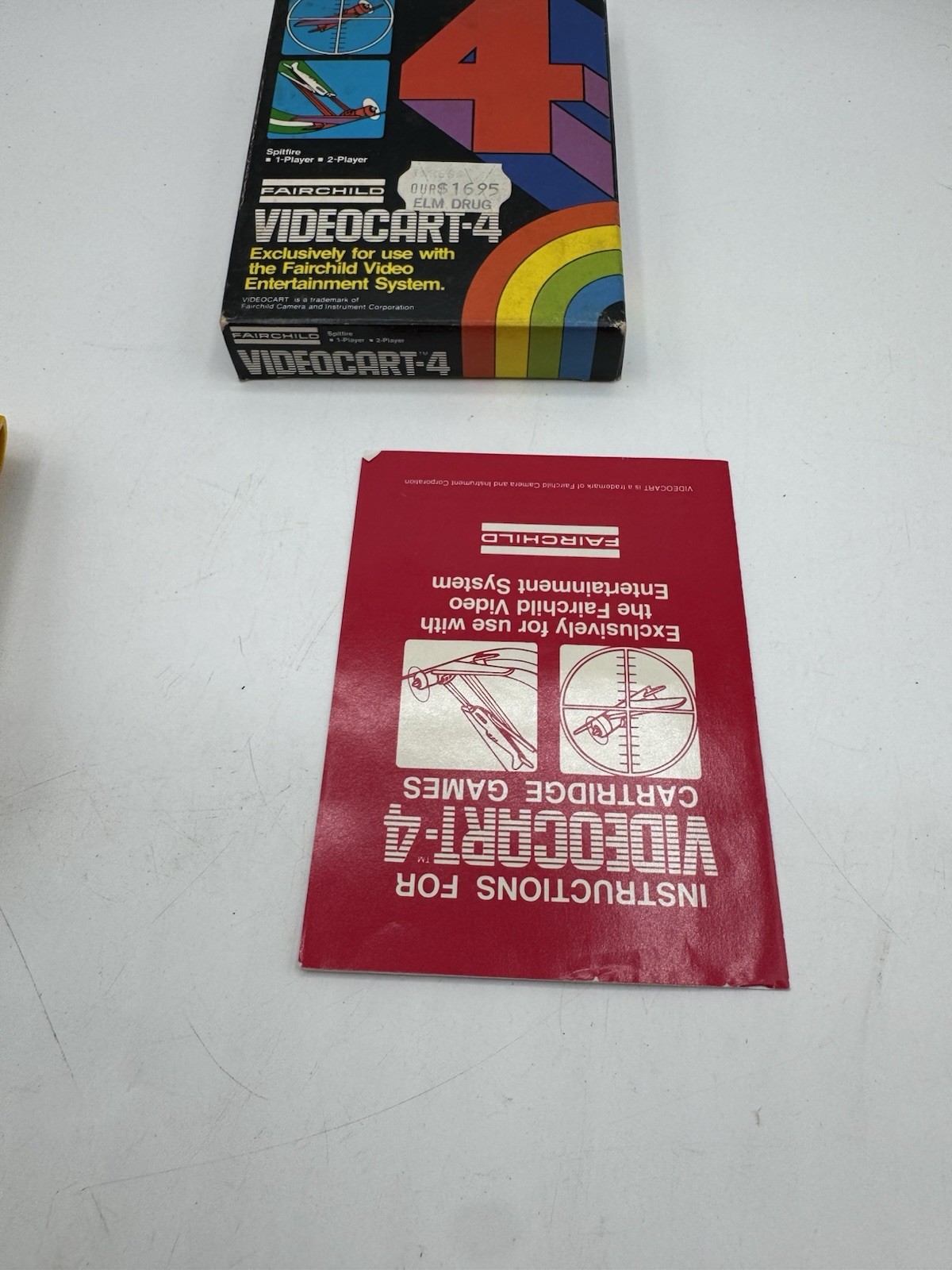 Fairchild Channel F Videocart #4 – Spitfire – CIB Tested Working