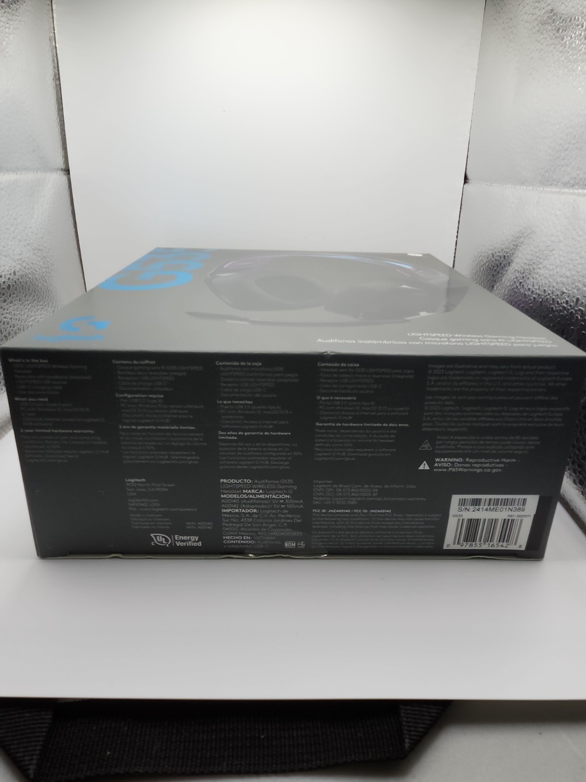 Logitech G535 LIGHTSPEED Wireless Gaming Headset – Black – New!! Sealed!