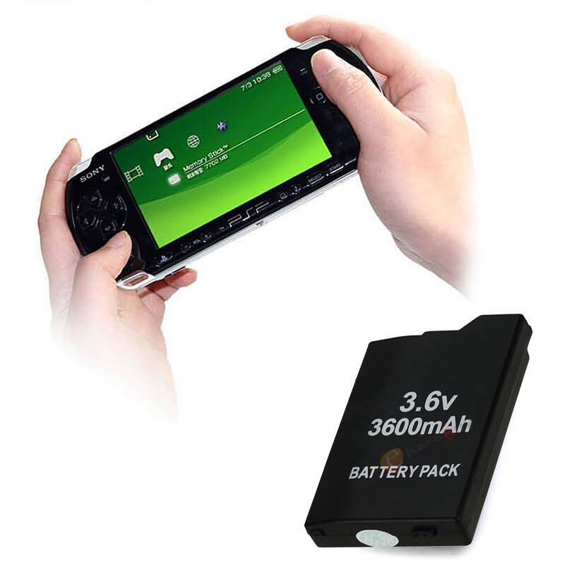 For PSP Slim 2000 3000 2001 Rechargeable Replacement Battery 3600mAh/WallCharger