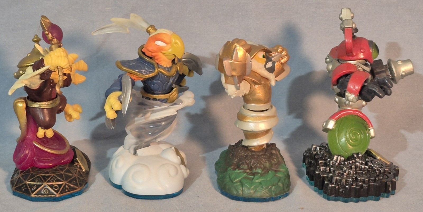 4 Skylanders Figures, Hoot Loop, Free Ranger, Grilla Drilla, Magna Charge