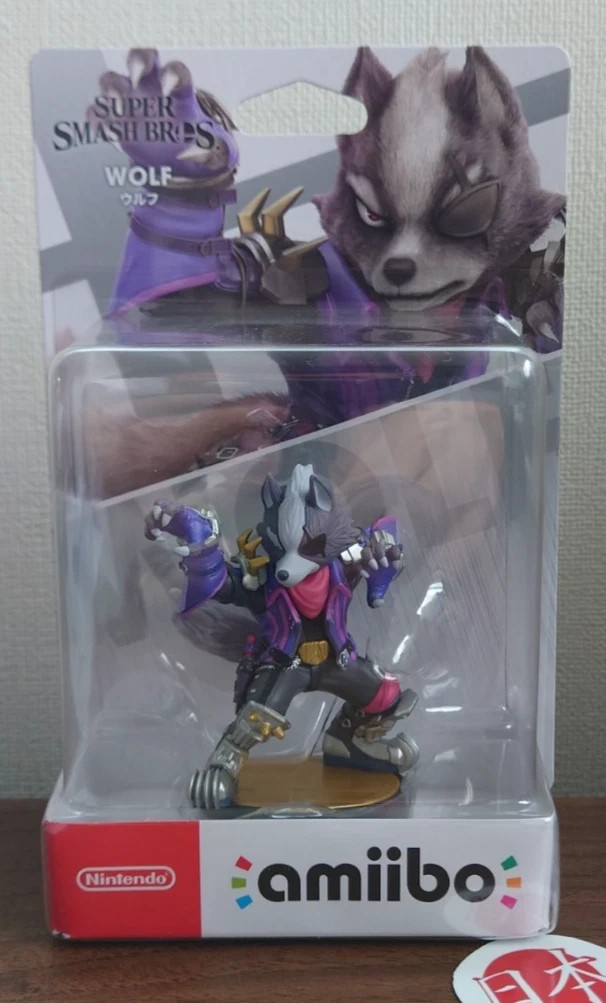 Wolf Amiibo Mario Smash Bros series Nintendo Switch (NEW)