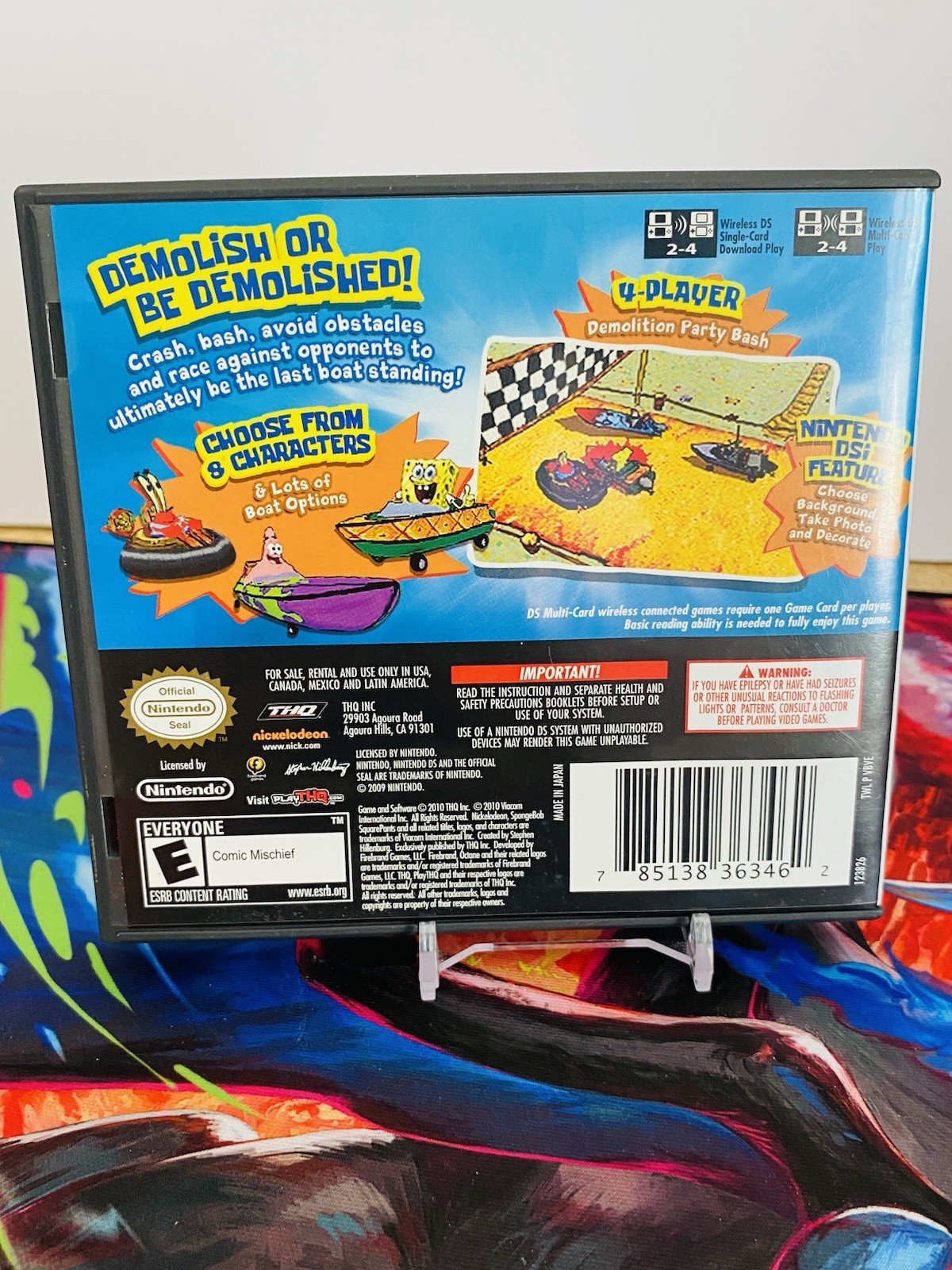 REFURBISHED SpongeBob’s Boating Bash (Nintendo DS, 2010). Tested.