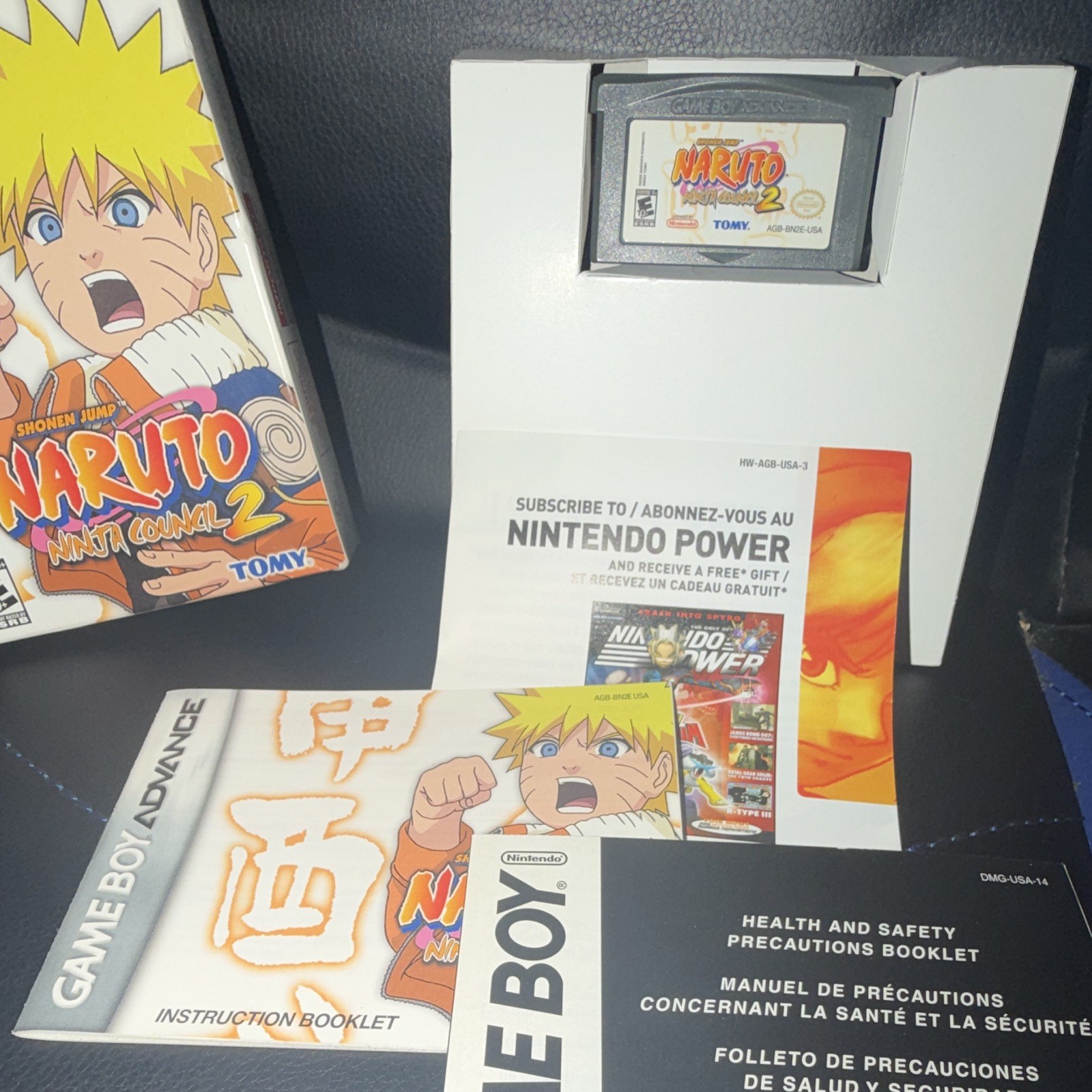 TOMY Naruto: Ninja Council 2 GBA Manual Included Multiplayer E10+