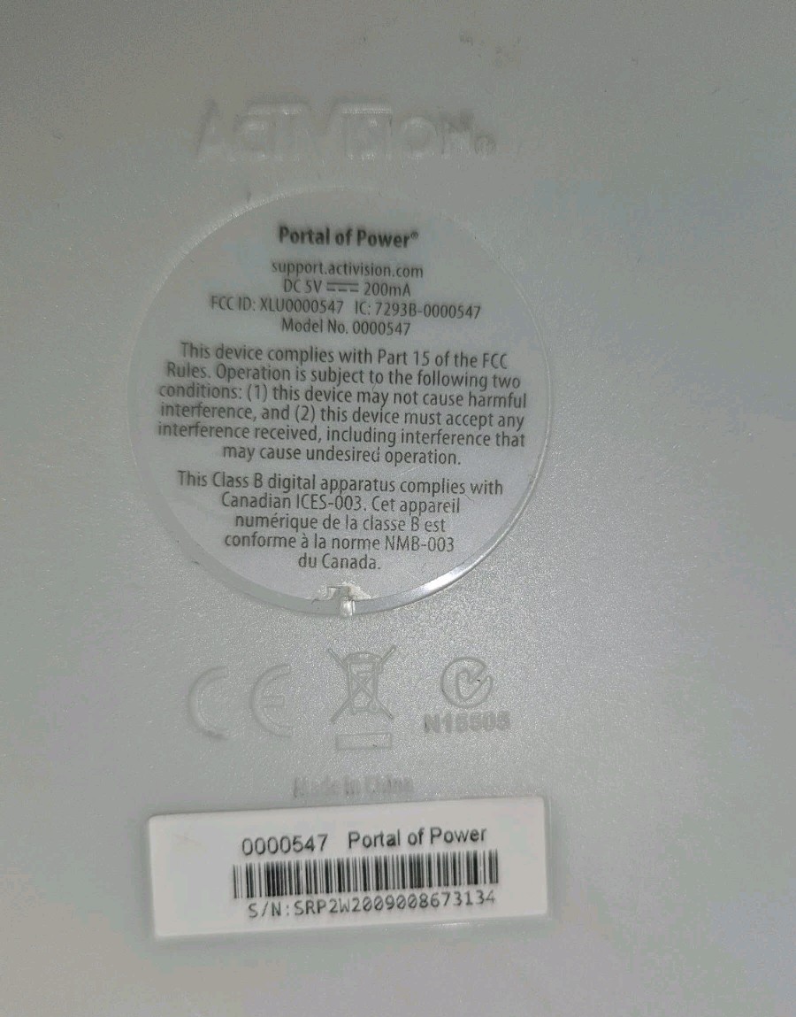 Skylanders Portal of Power Sn: SRP2W2009008673134