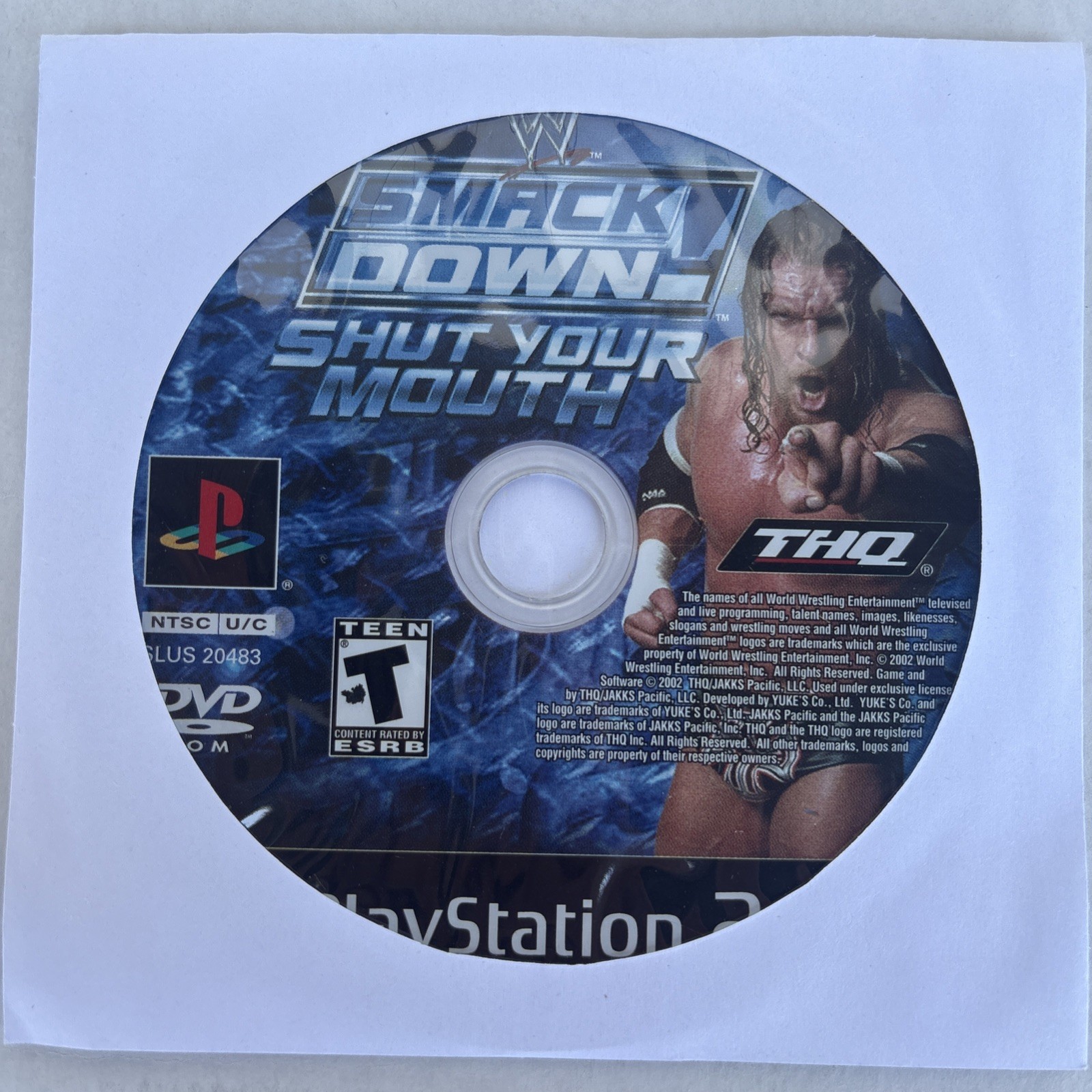 WWE SmackDown Shut Your Mouth PlayStation 2 PS2 DISC ONLY NO TRACKING *Tested*