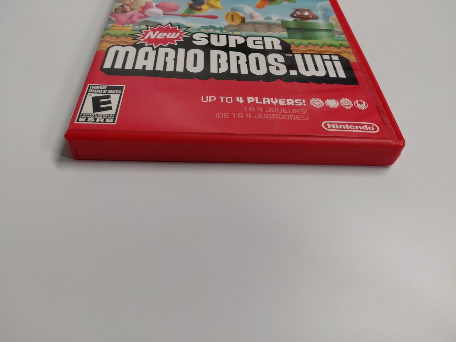 Nintendo Super Mario Bros. Wii Complete Case Manual Multiplayer Platformer