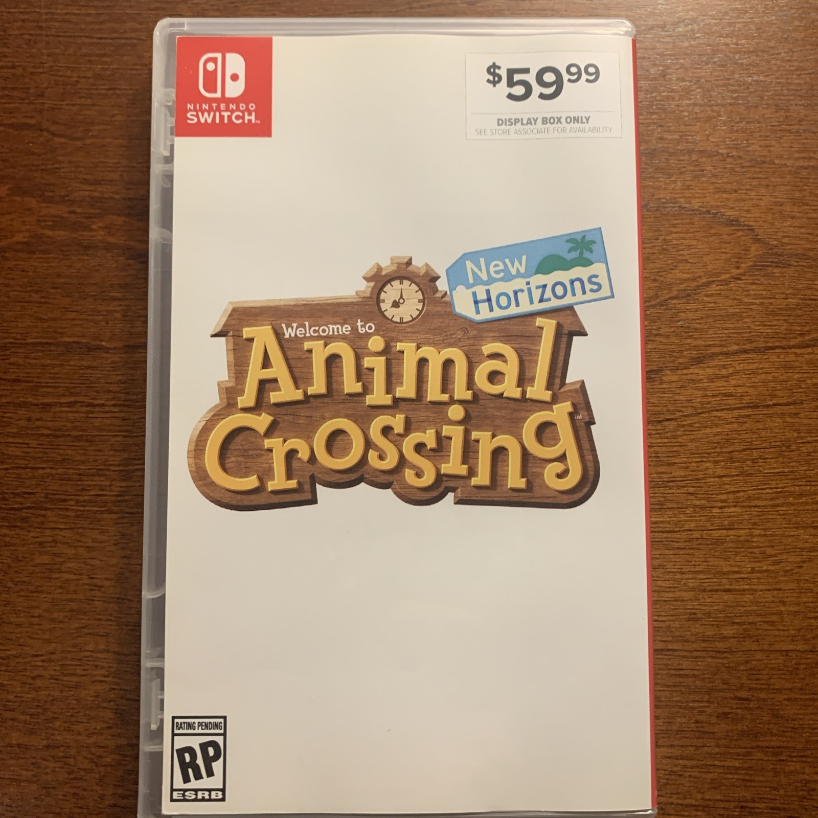 Animal Crossing New Horizons Nintendo Switch – Authentic RARE – Display Box ONLY