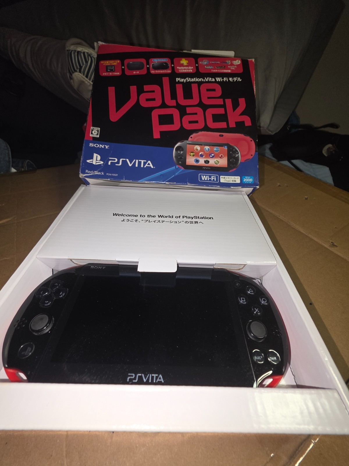 ps vita 2000 black and red