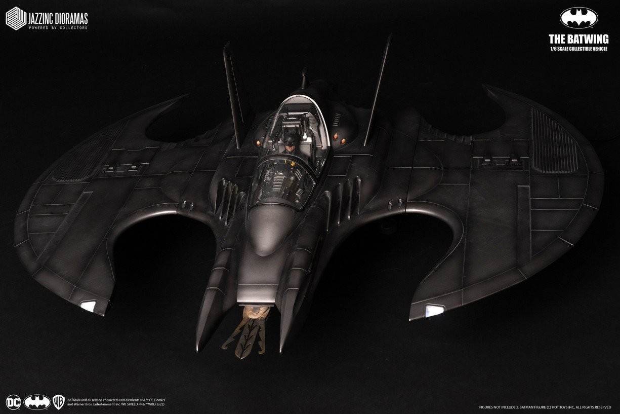 Jazzinc 52″ 1989 Keaton Batman BATWING 1/6 Scale Jet Plane Vehicle Hot Toys NEW