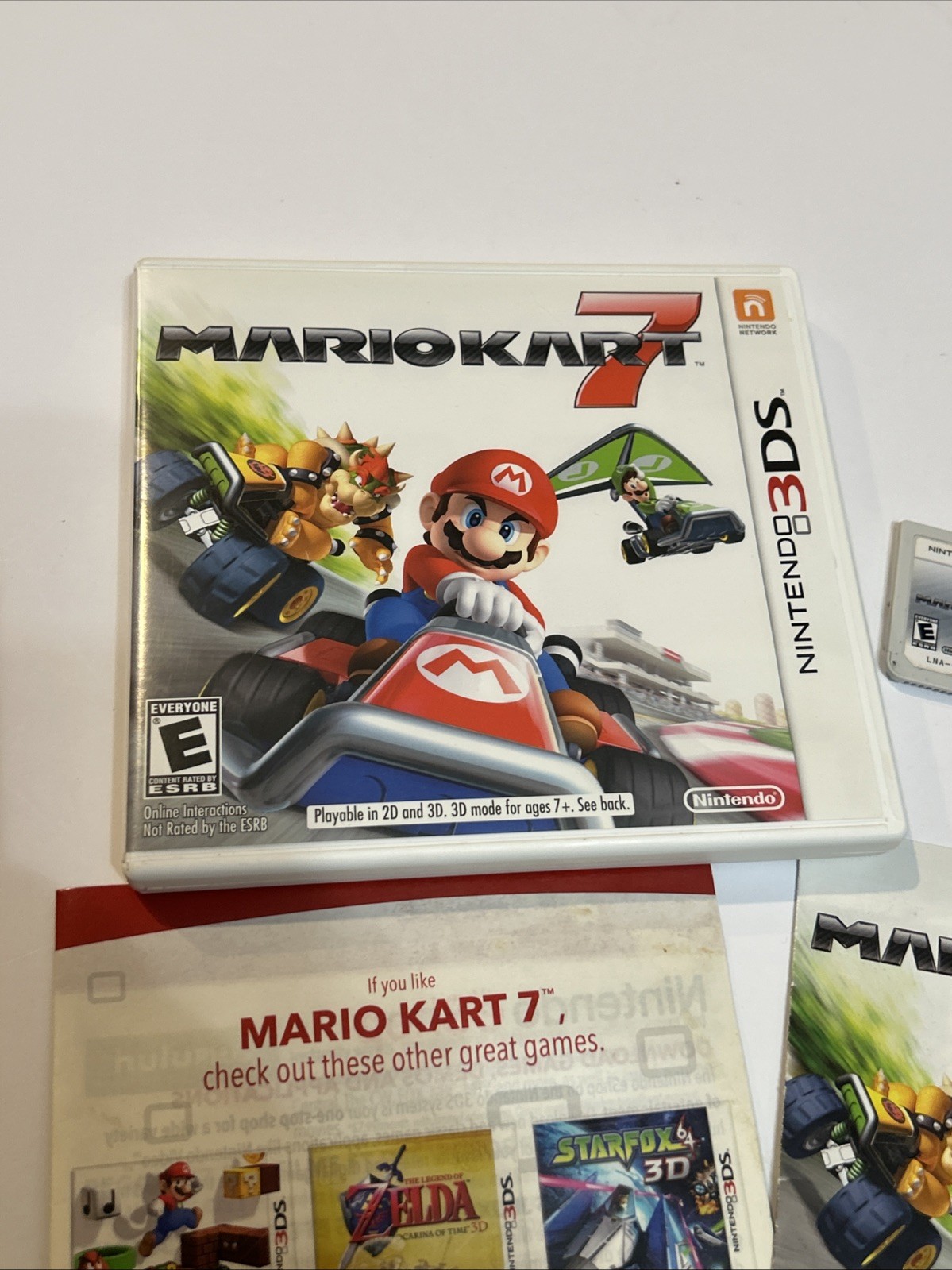 Mario Kart 7 – Nintendo 3DS Complete CIB Case Manual Insert Game TESTED
