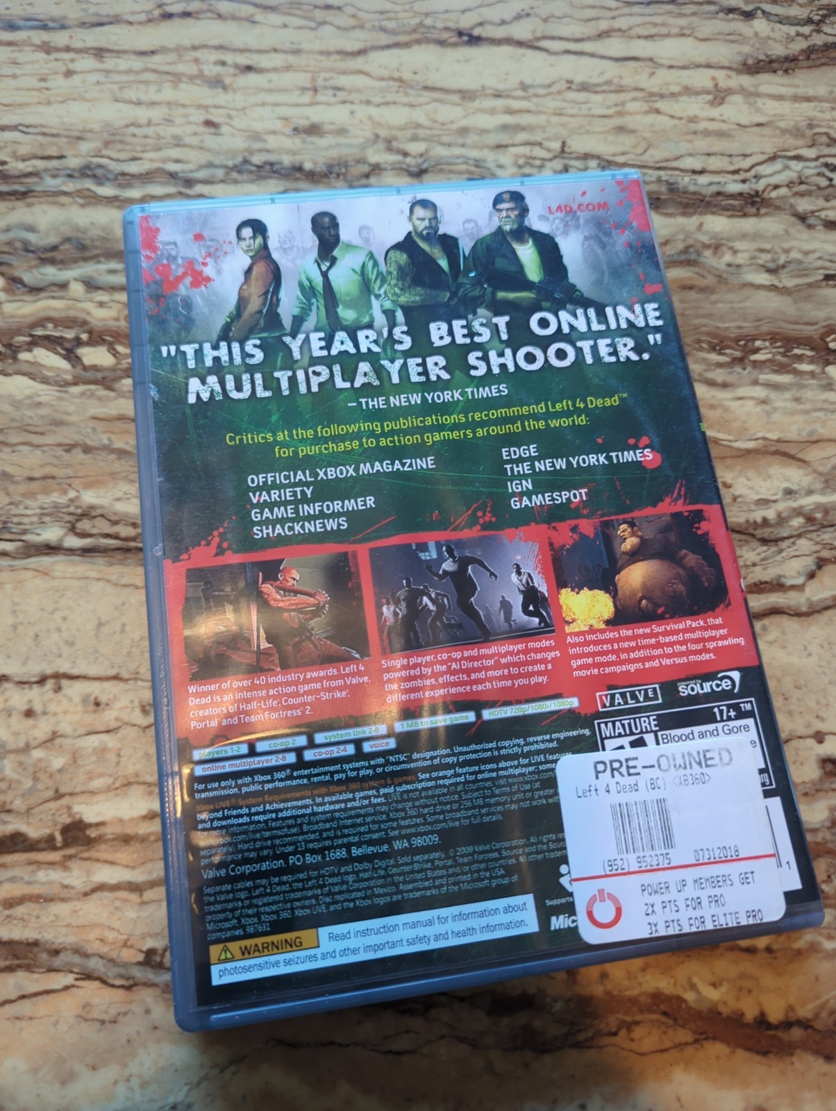 Left 4 Dead: Game of the Year Edition (Xbox 360, 2009) CIB