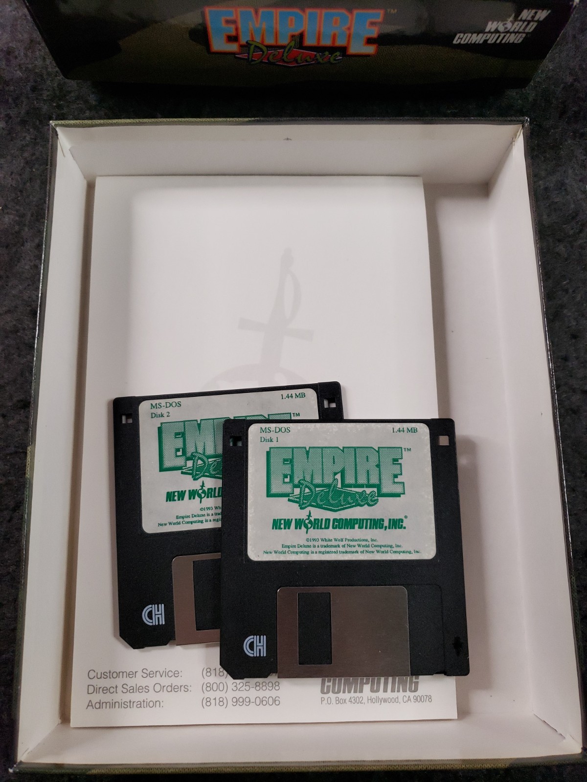 Empire Deluxe Vintage Video Game Big Box Windows PC 3.5in Disks……. (C11B4)