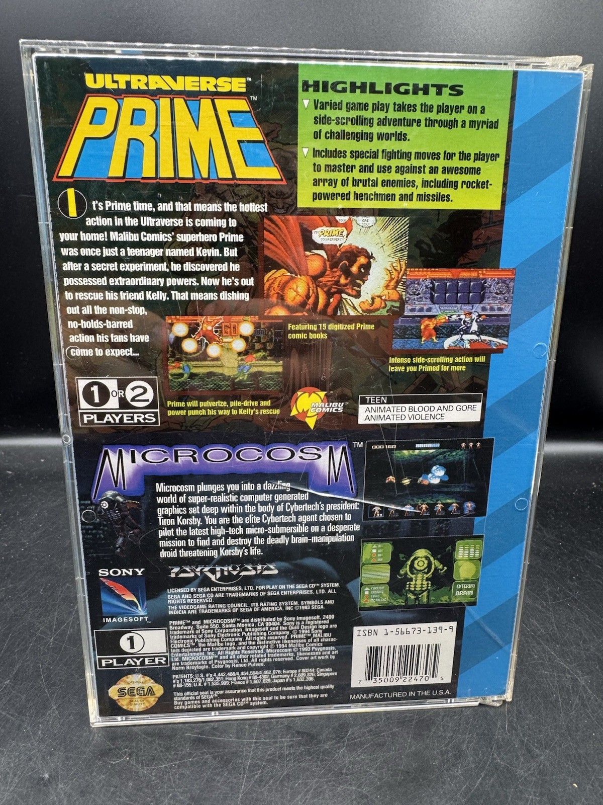 Ultraverse Prime/Microcosm (Sega CD, 1994) Complete!