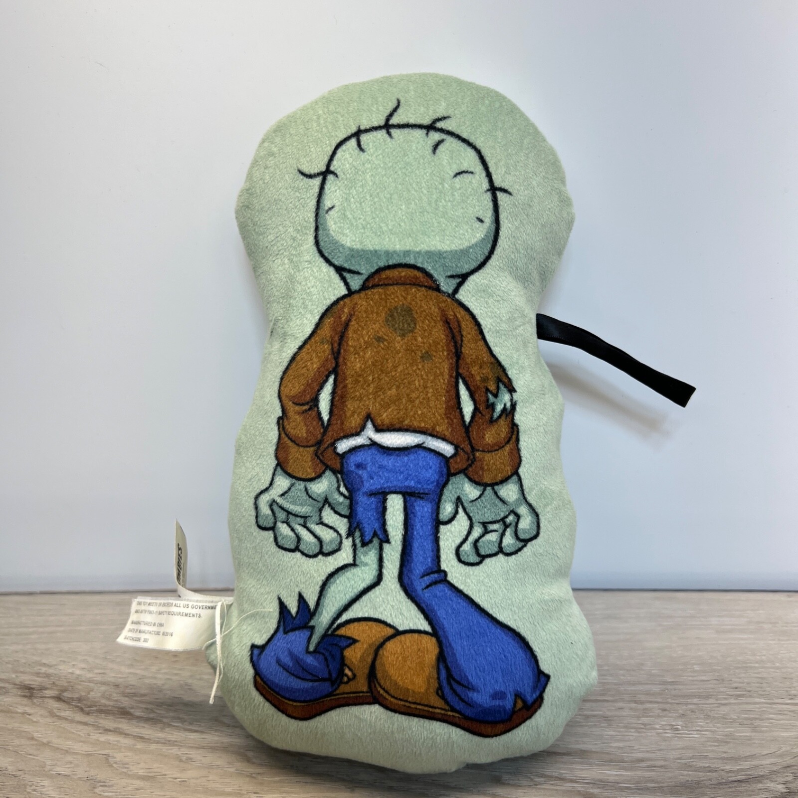Plants Vs Zombies Zombie Plush Stuffed Animal Pillow Sega Prize PvZ 10”