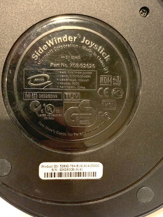 Microsoft SideWinder Precision Pro USB Joystick 96326 Flight Stick PC