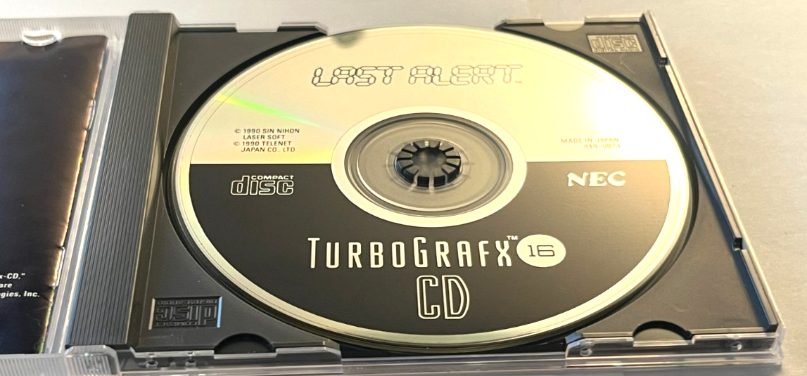 NEC TurboGrafx-16 CD LAST ALERT (1990) Duo *** FREE FAST SHIPPING***