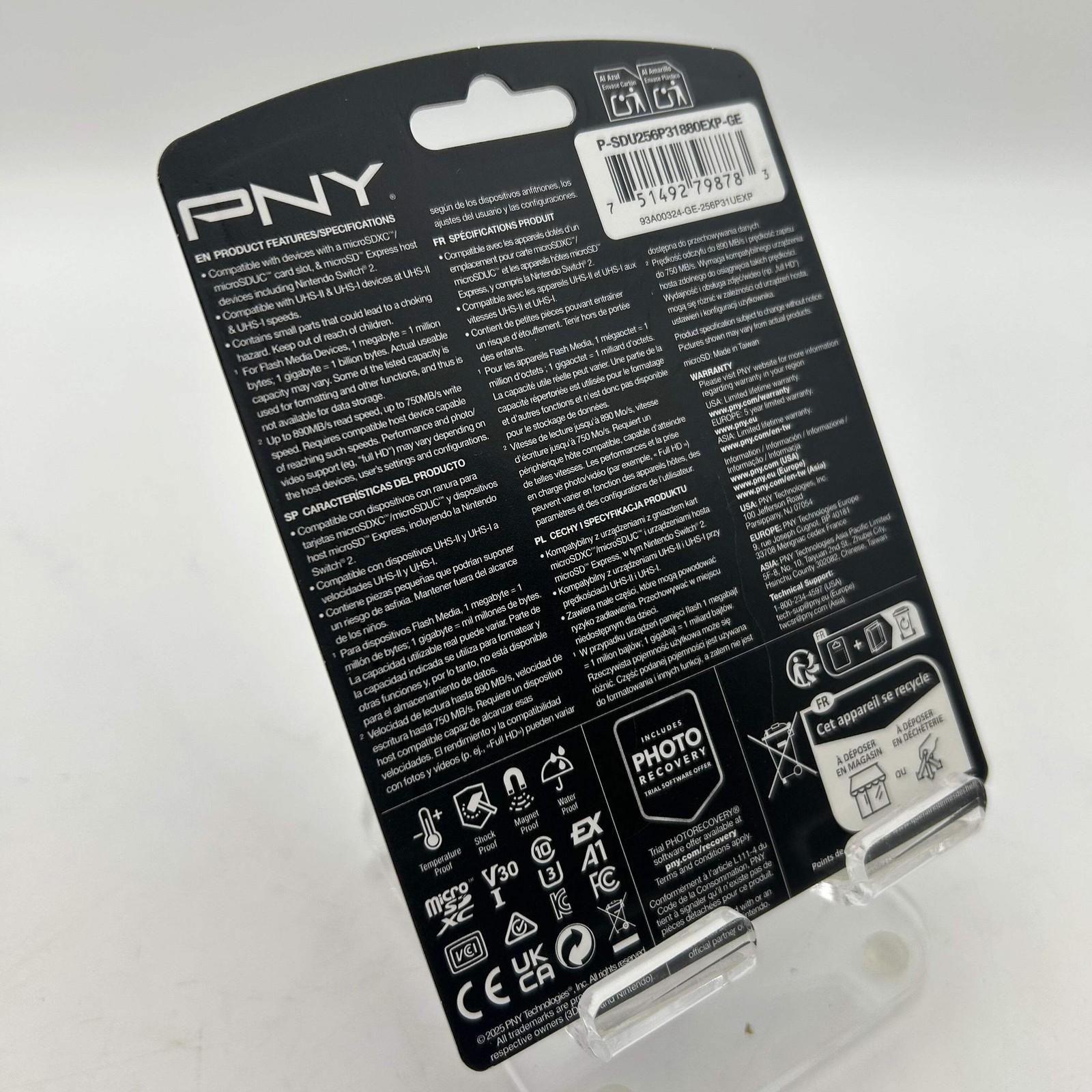 PNY 256GB microSD Express microSDXC Memory Card – Brand New