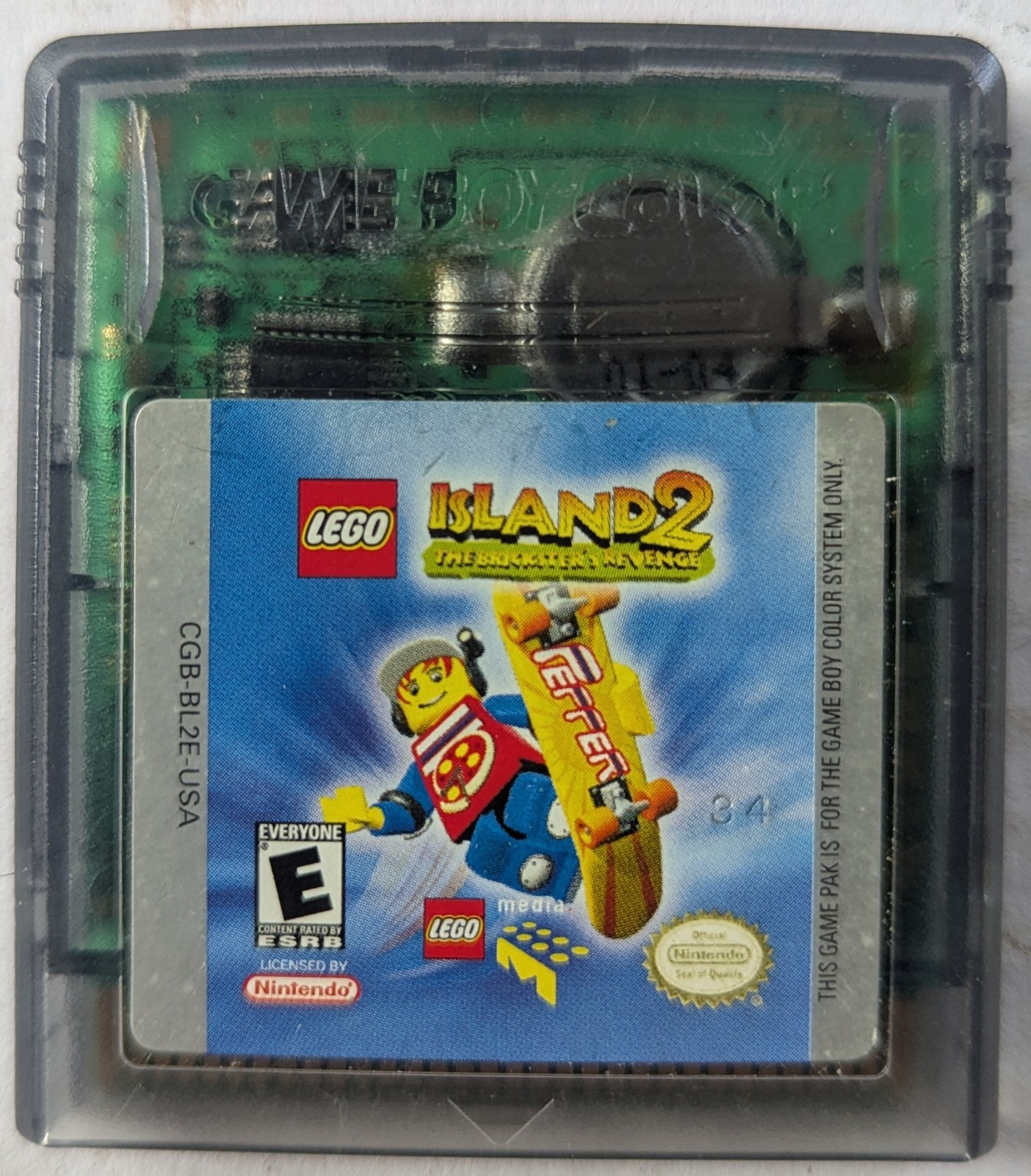Lego Island 2 Nintendo Game Boy Color Works, Not Sure If Memory Works Used