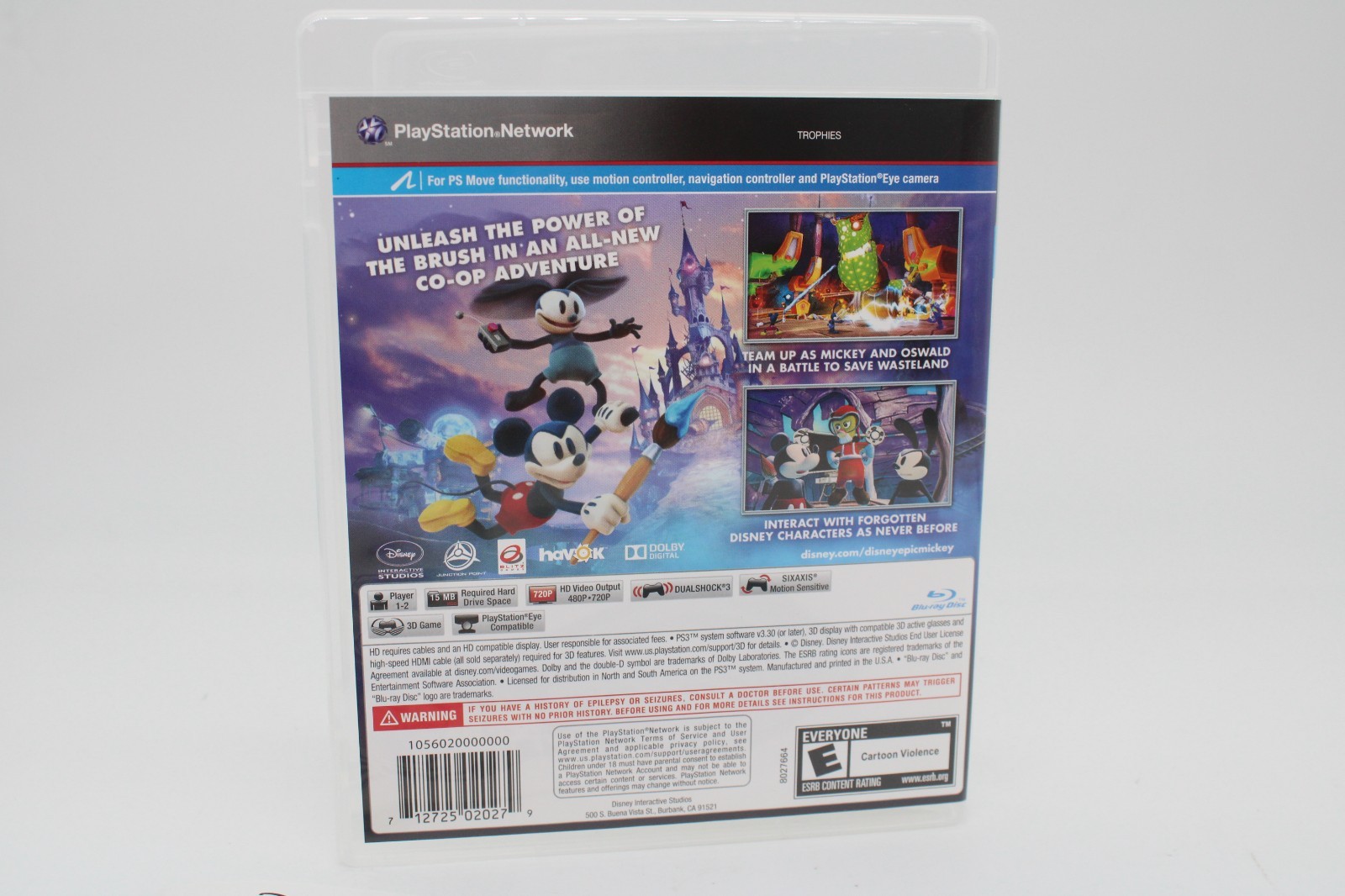 Refurbished PS3 Disney Epic Mickey 2 The Power of Two Complete CIB Excellent