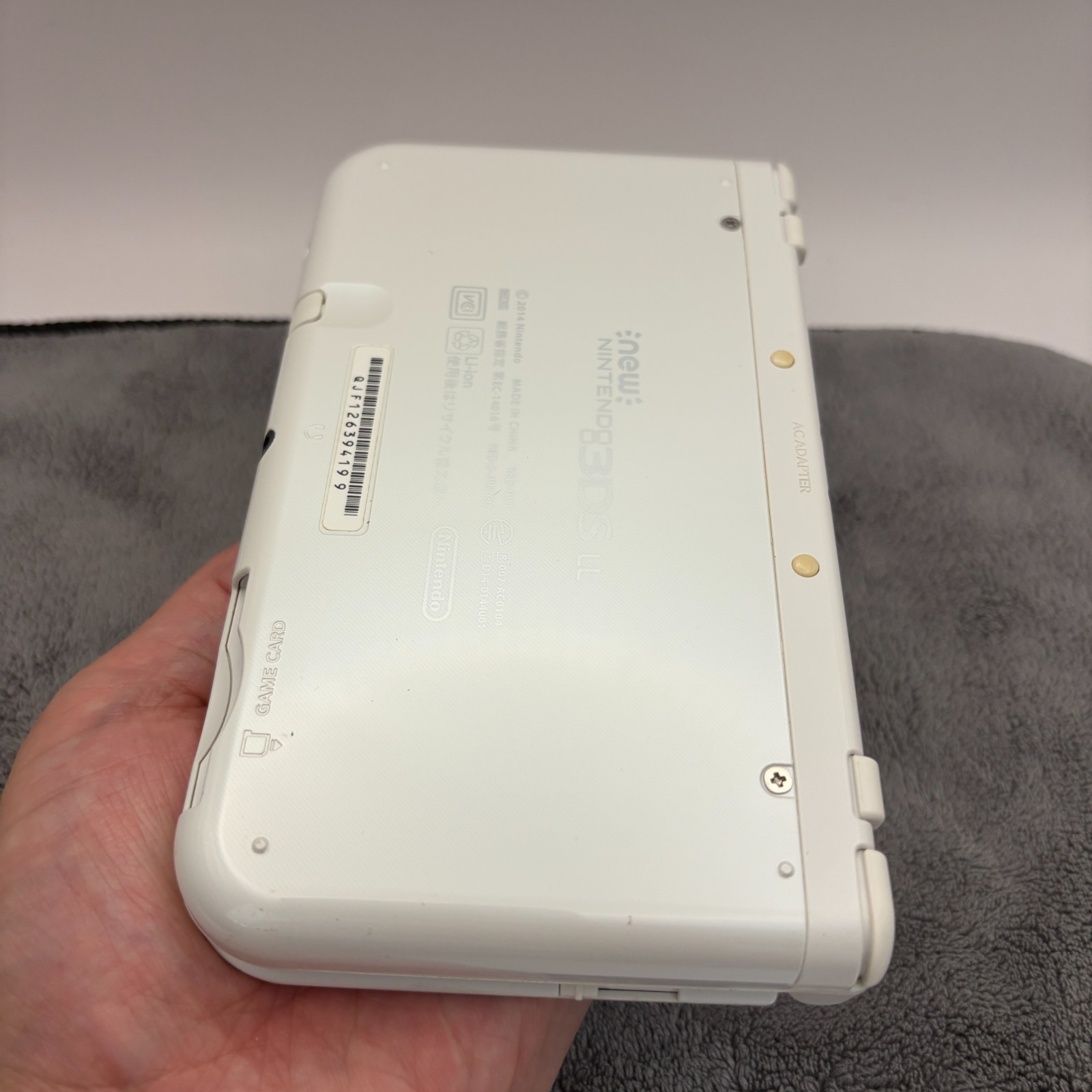 【Excellent5】TOP IPS Nintendo New 3DS LL XL Pearl White Handheld Game Console
