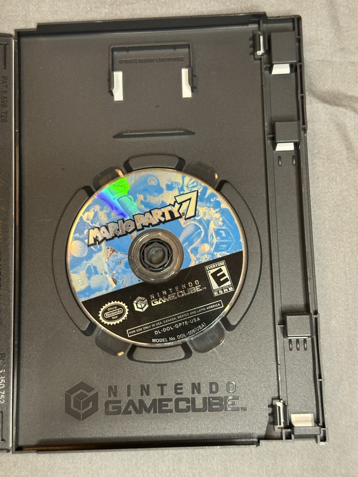 Vintage Mario Party 7 (GameCube, 2005) Video Game Case And Microphone