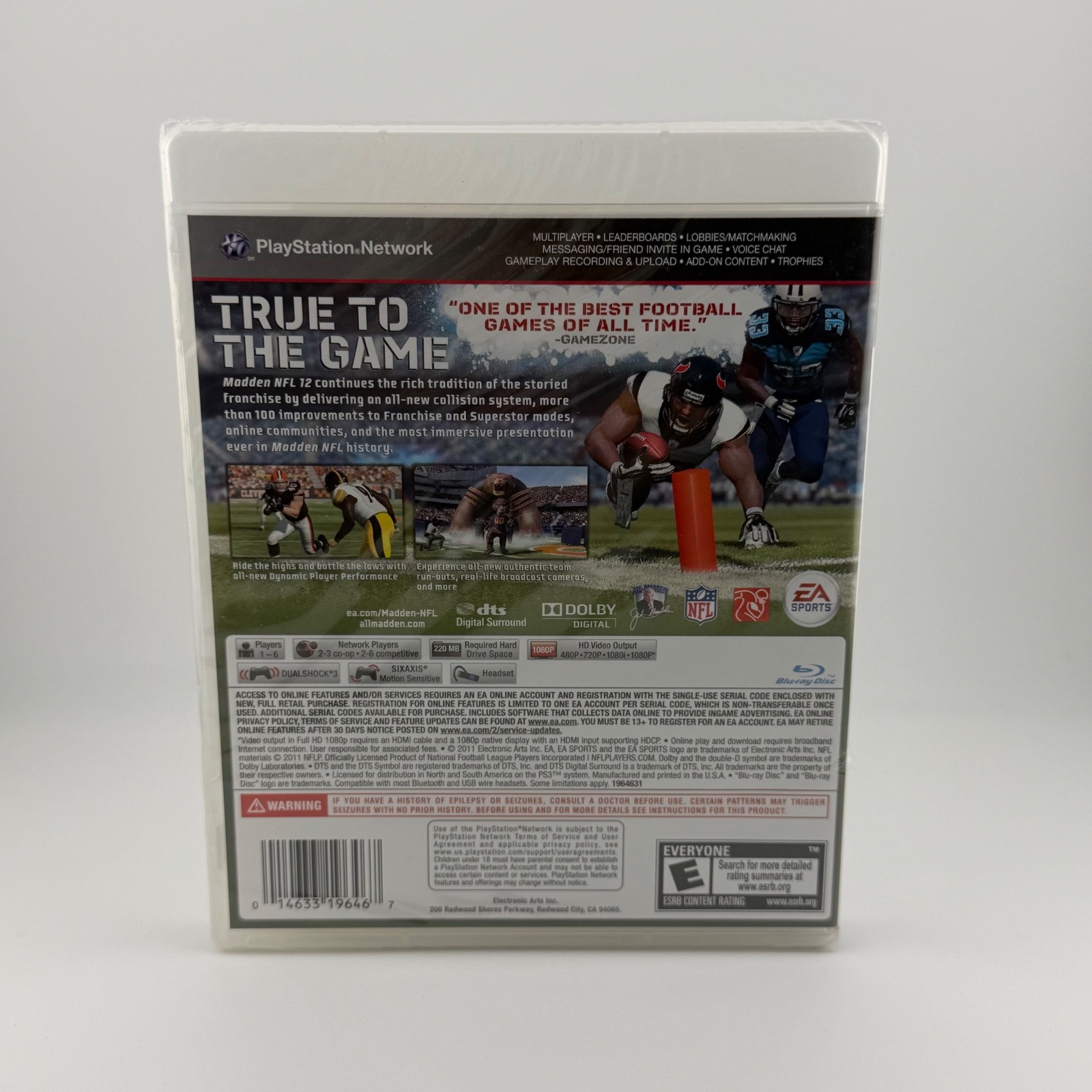 New PlayStation 3 Madden NFL 12 Video Game – Sealed Complete with Case & Manual