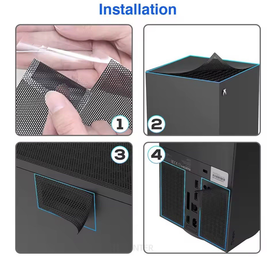 Anti Dust Filter Cover For Xbox Series X Console Cooling Fan Dustproof Cover