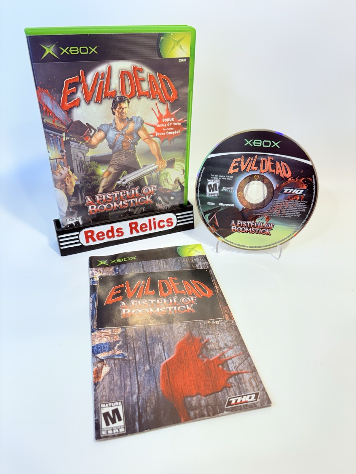 Evil Dead A Fistful of Boomstick (Microsoft Xbox) CIB Complete Very Good
