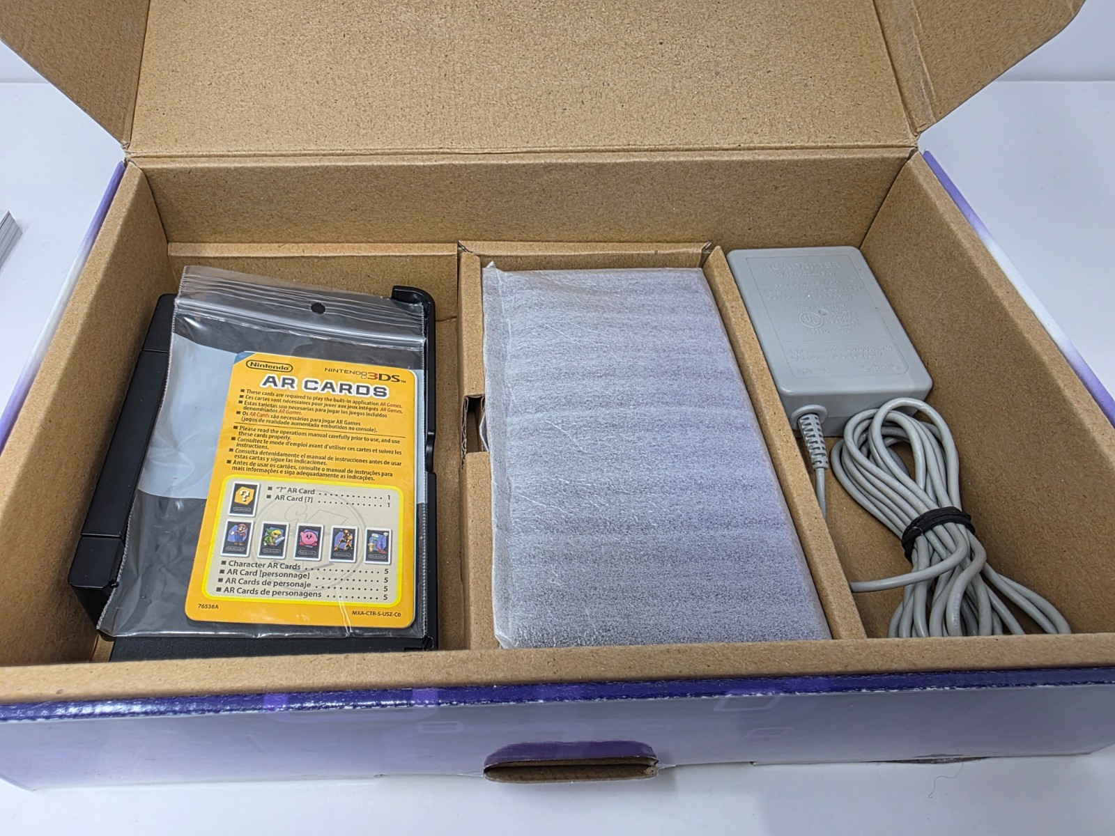 Nintendo 3DS Handheld Console Midnight Purple (Complete in Box Cib) * NTSC-USA