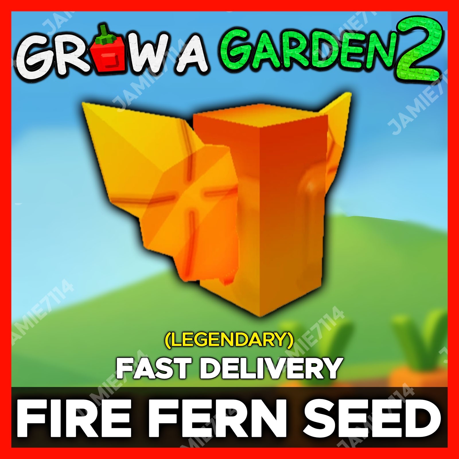 🪴Grow a Garden 2 | Fire Fern Seed | GAG2 Fast & Easy