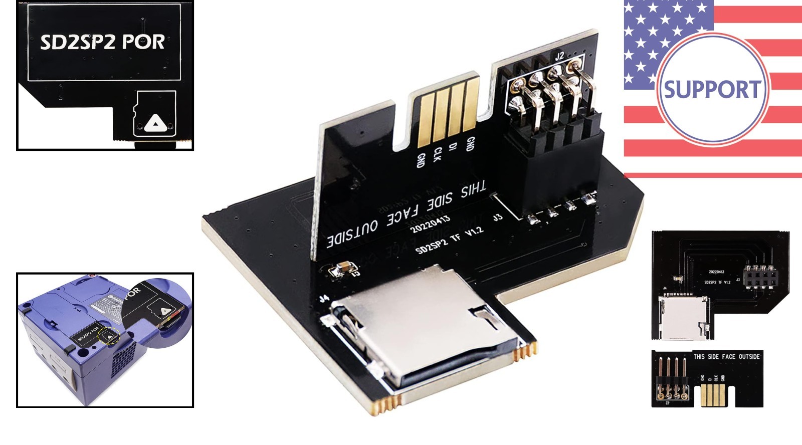 SD2SP2 Pro Micro SD Card Adapter for Gamecube – Expand Storage Effortlessly
