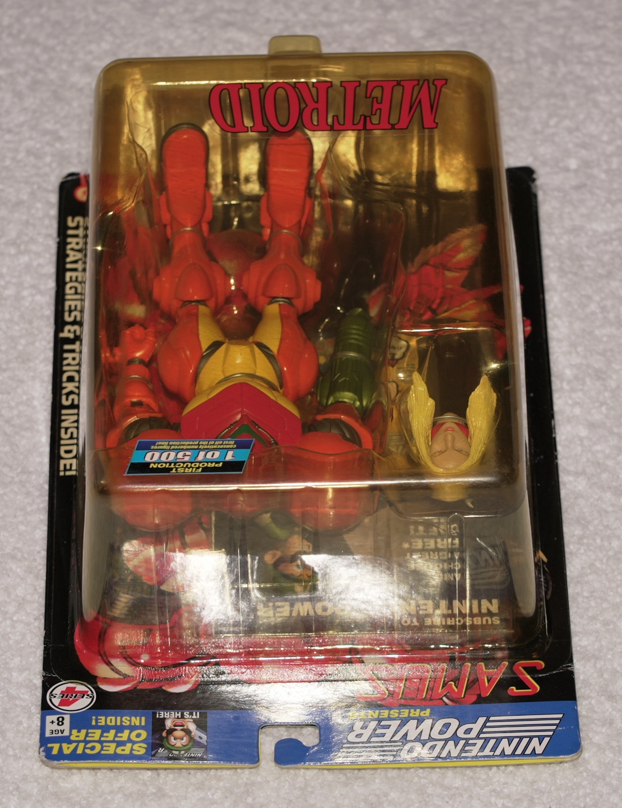 1 of 500 Joyride Studios Samus Aran, Nintendo Power, Brand New Factory Sealed!