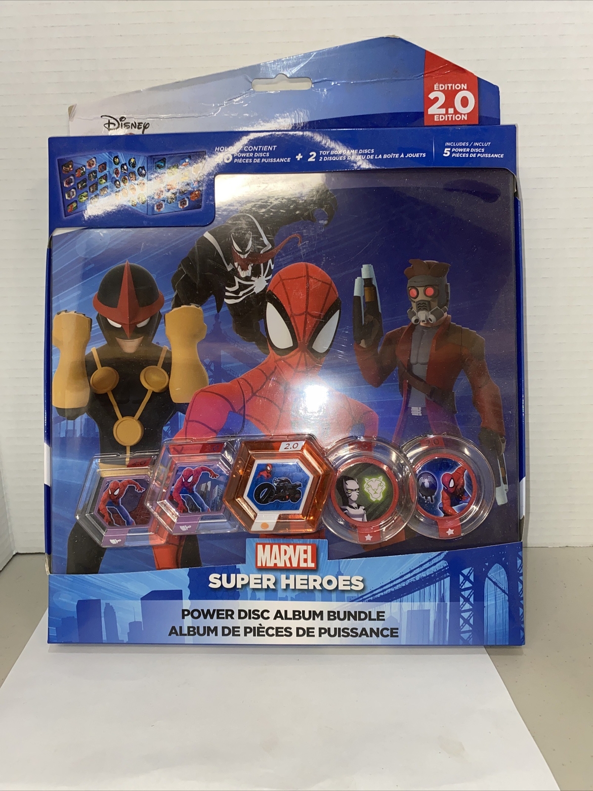 Disney Infinity 2.0 Marvel Super Hero Power Disc Album Bundle + 5 Discs