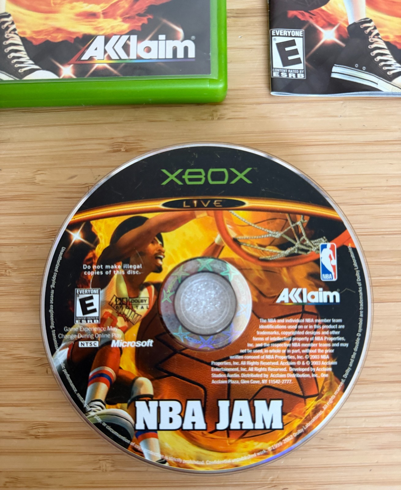 NBA Jam Microsoft Xbox OG Game (Complete) *TESTED* basketball video vintage