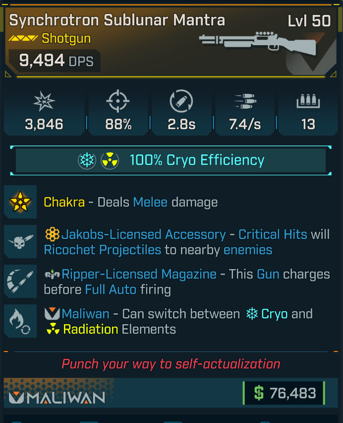 Borderlands 4⭐MANTRA SHOTGUN⭐CRYO/RADIATION⭐JAKOBS ⭐RIPPER MAG