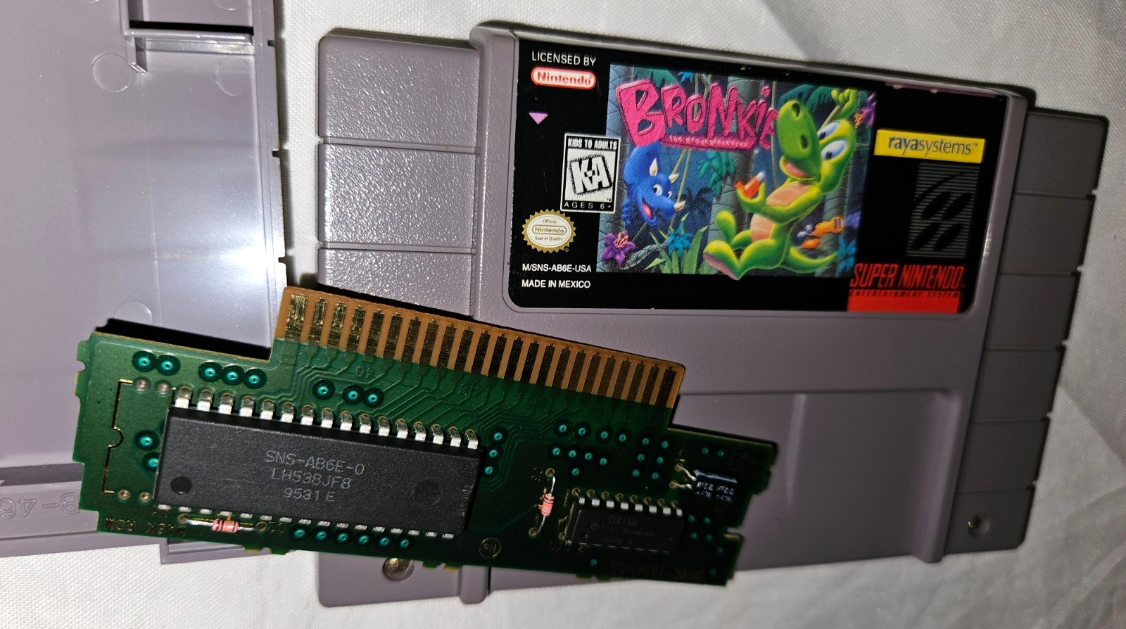 Bronkie the Bronchiasaurus Cartridge Only Authentic SNES Super Nintendo 1995