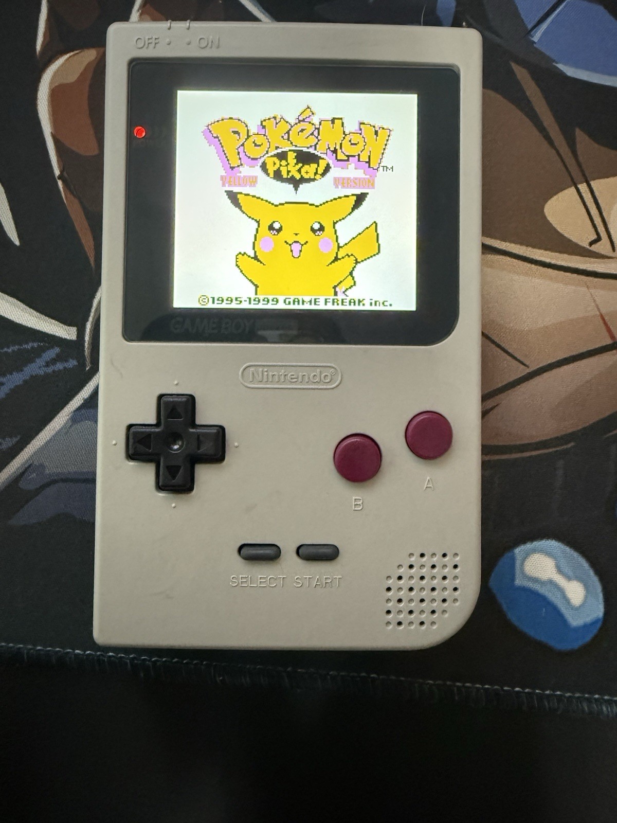 Classic Gray- Gameboy Pocket -W IPS Screen Mod- New Shell New Buttons -Tested