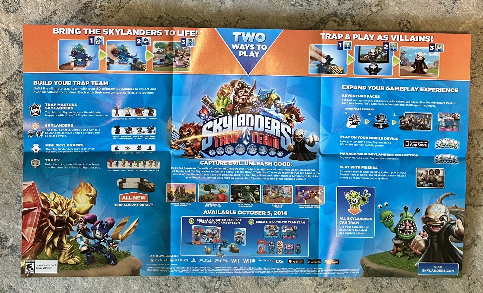 Skylanders – Trap Team – 2014 In-Store Promo Event Swords ⚔️ – BNIFSP